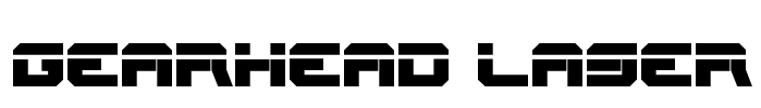 Gearhead Laser Font Image