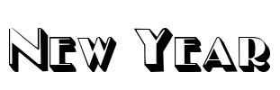 New Year Font Image