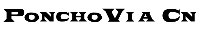 PonchoVia Cn Font Image