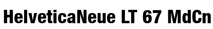 HelveticaNeue LT 67 MdCn