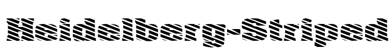 Heidelberg-Striped Font Image