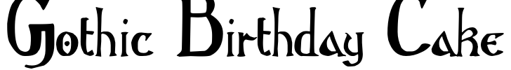 Gothic Birthday Cake