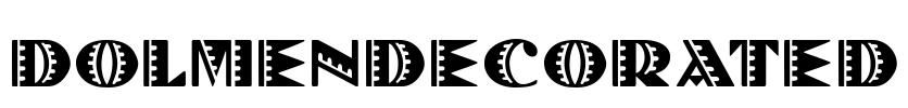 DolmenDecorated Font Image