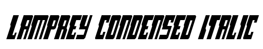 Lamprey Condensed Italic Font Image