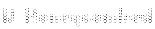 U Honeycombed Font Image