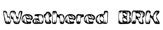 Weathered BRK Font Image