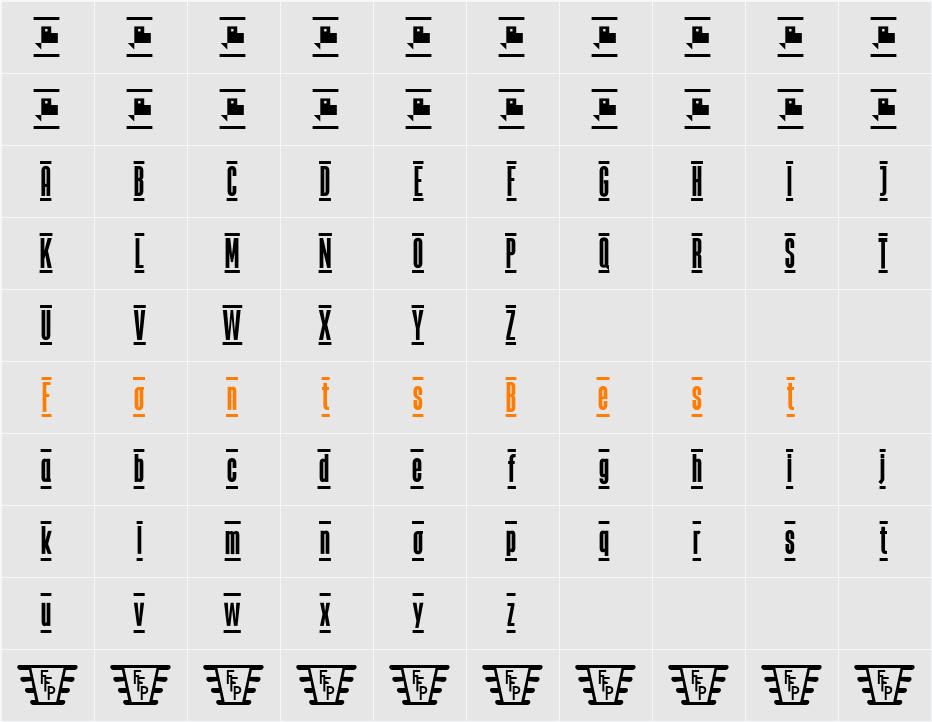 The Juke Box Character Map