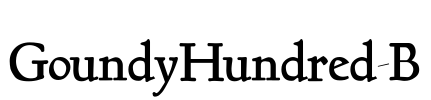 GoundyHundred-B Font Image
