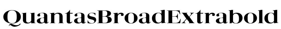 QuantasBroadExtrabold Font Image