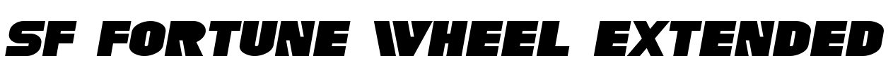 SF Fortune Wheel Extended Font Image