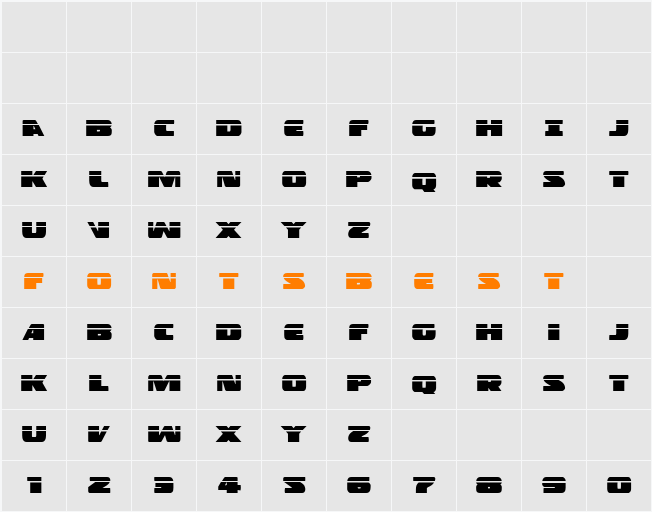 Police Cruiser Laser Character Map