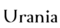 Urania Font Image