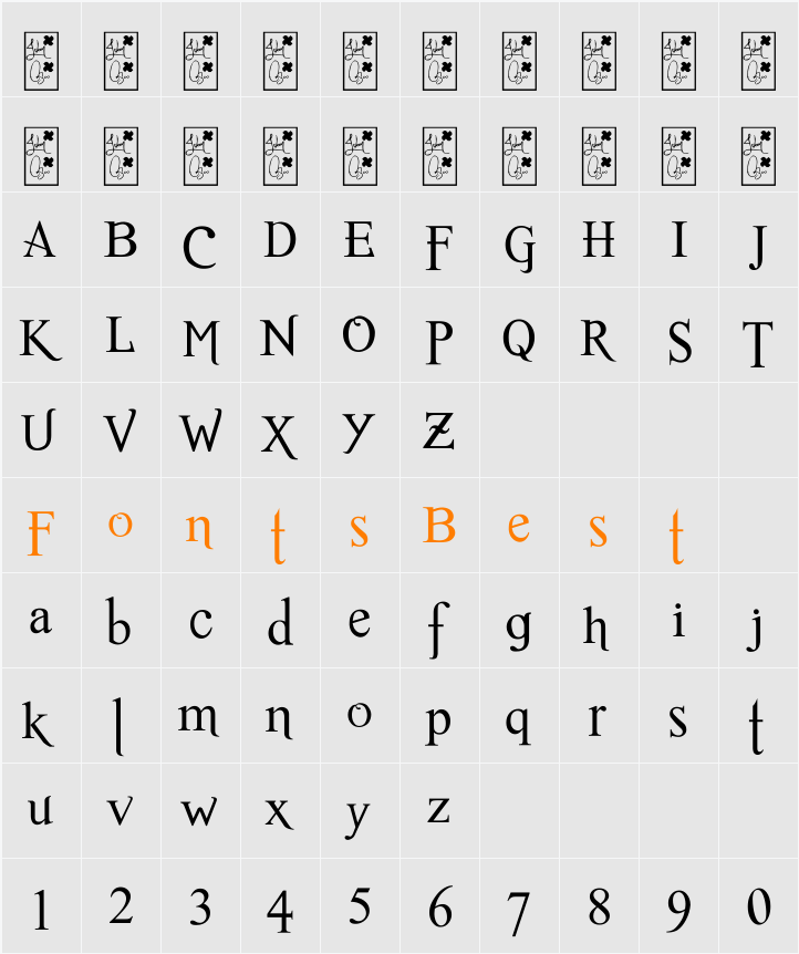 Romance Fatal Serif Std Character Map