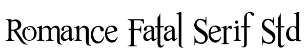 Romance Fatal Serif Std