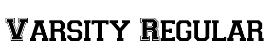 Varsity Regular Font Image