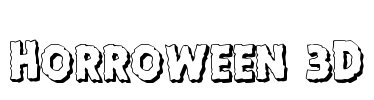 Horroween 3D Font Image