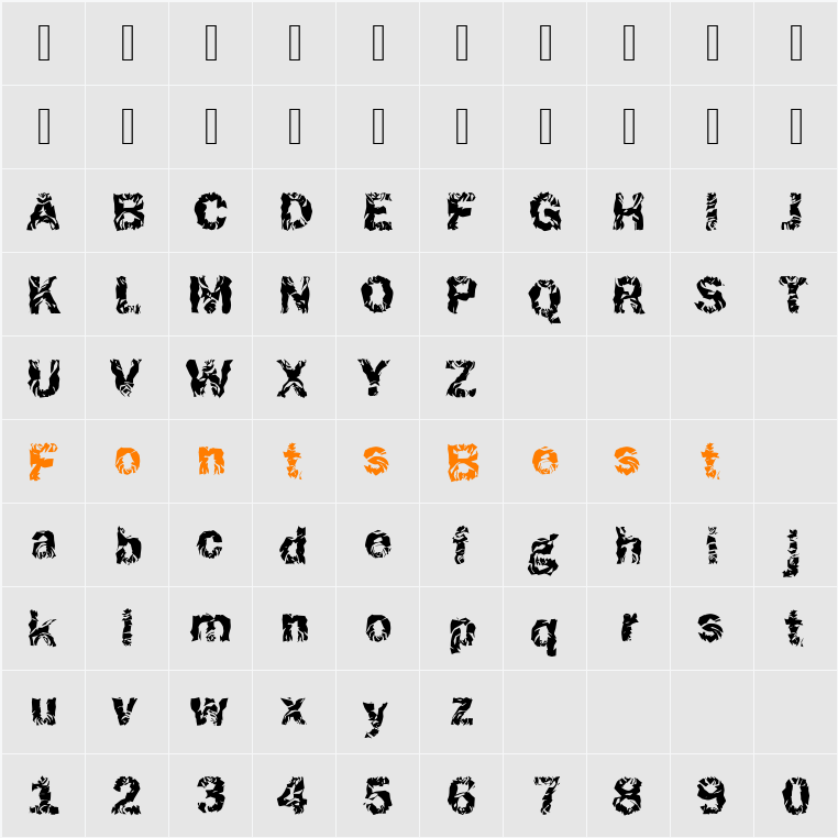 Funky37 Becker Character Map