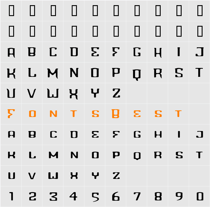 Blinddate Character Map