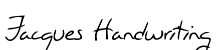 Jacques Handwriting Font Image