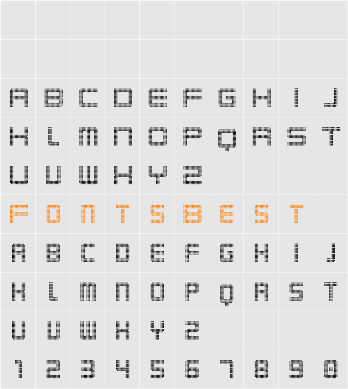 Karnivore Digit Character Map