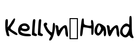 Kellyn_Hand Font Image