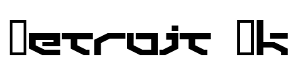 Detroit 3k Font Image