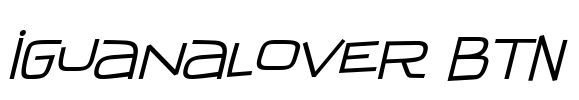 IguanaLover BTN Font Image