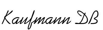 Kaufmann DB Font Image