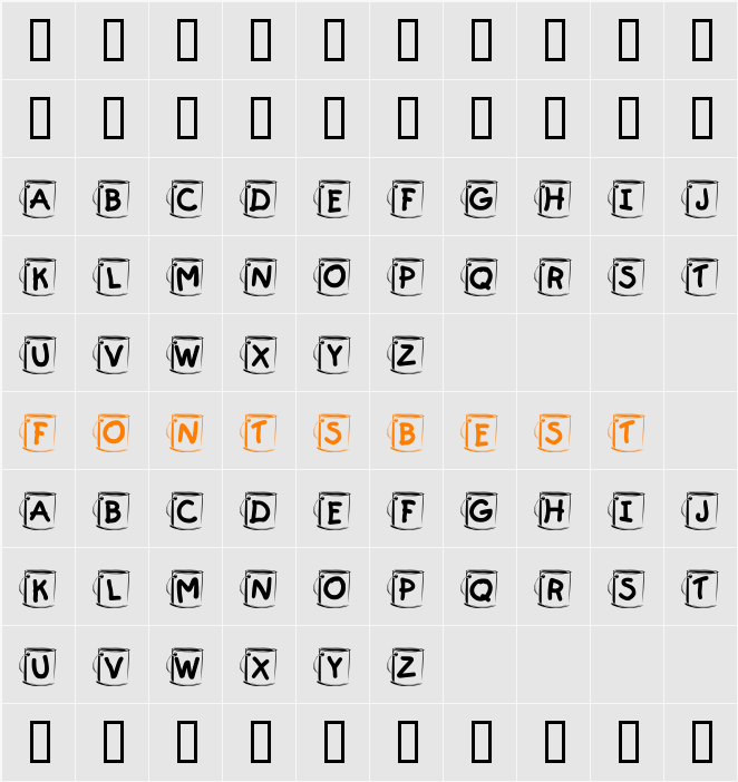 KR Paint  Character Map