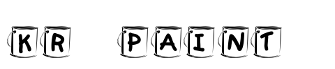 KR Paint  Font Image