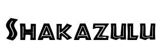 Shakazulu Font Image