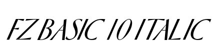 FZ BASIC 10 ITALIC