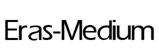 Eras-Medium Font Image