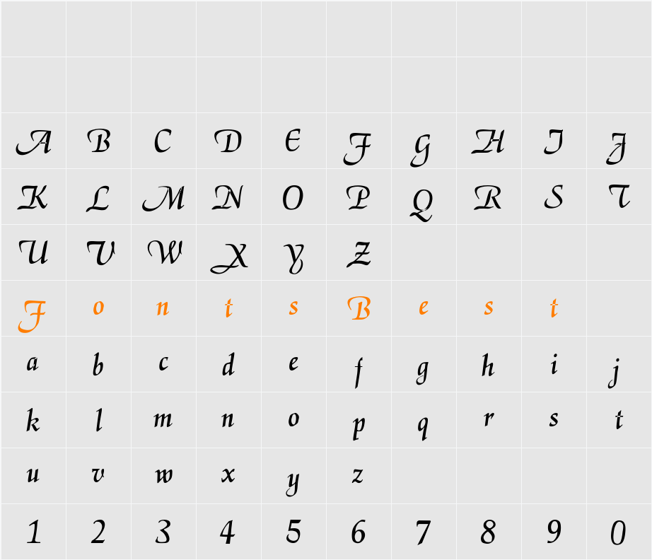ElGarrett Character Map