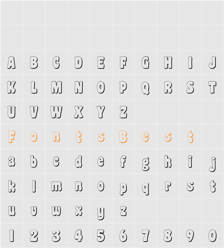 Coaster Shadow Character Map