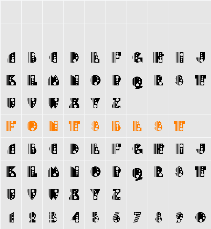 Discotek Character Map