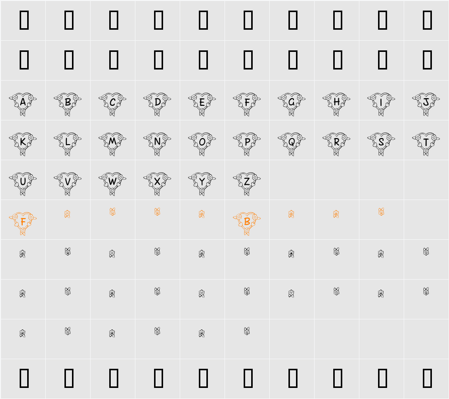 FL Heart Light Character Map