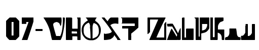 07-GHOST Zaiphon Font Image