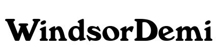 WindsorDemi Font Image