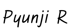 Pyunji R Font Image