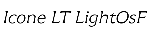 Icone LT LightOsF Font Image