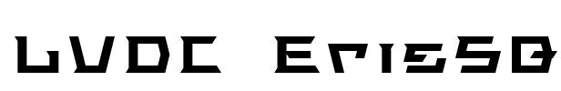 LVDC ErisSQ Font Image