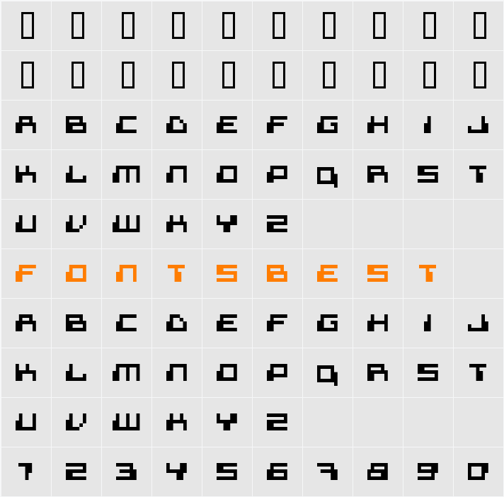 superdigital Character Map