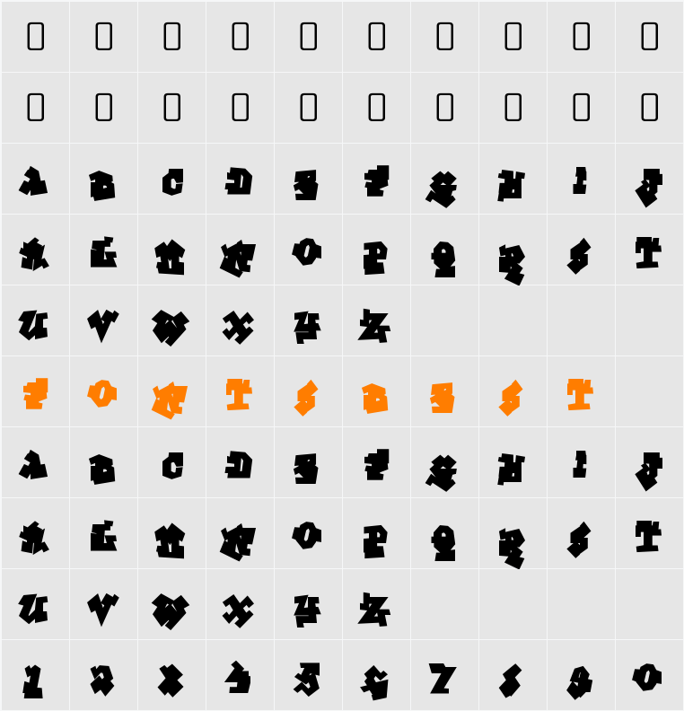 Graffiti Treat Back Character Map