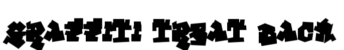 Graffiti Treat Back Font Image