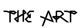 THE ART Font Image