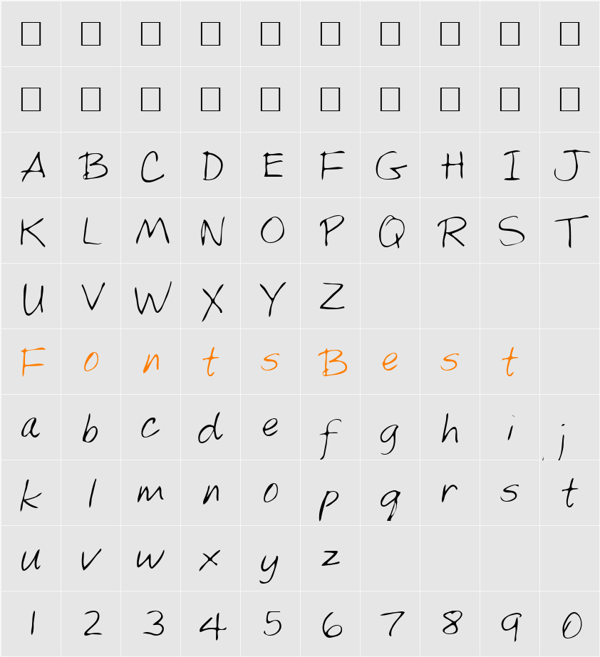 Marsh Character Map