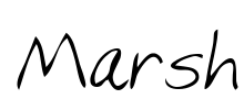 Marsh Font Image
