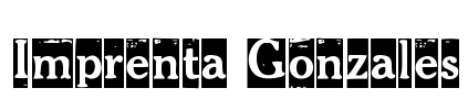 Imprenta Gonzales Font Image