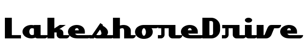 LakeshoreDrive Font Image